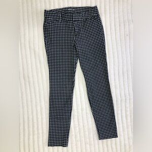 Old Navy EUC Black & White Check Pixie Ankle Trouser Pants size 2